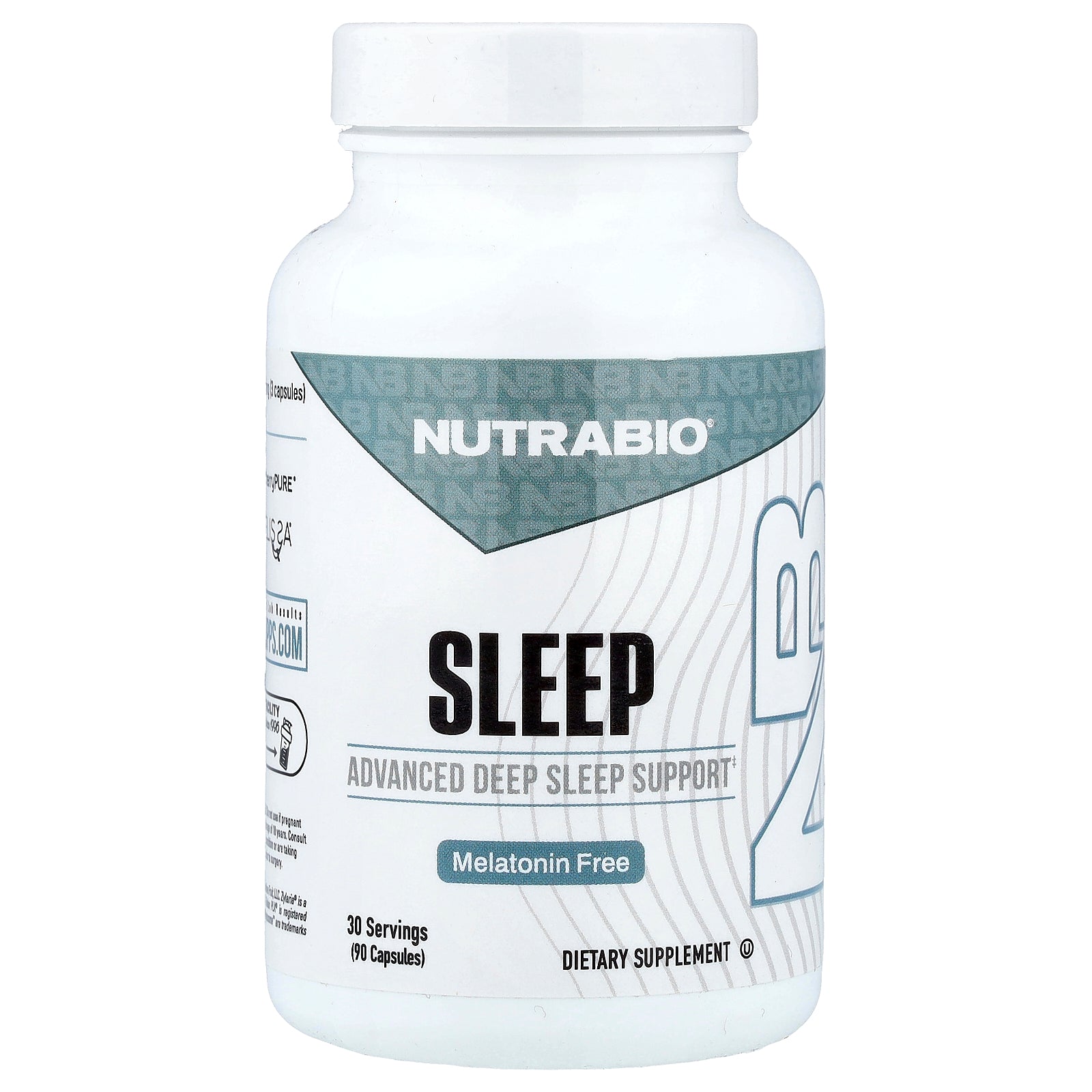 NutraBio, Sleep, Melatonin Free, 90 Capsules