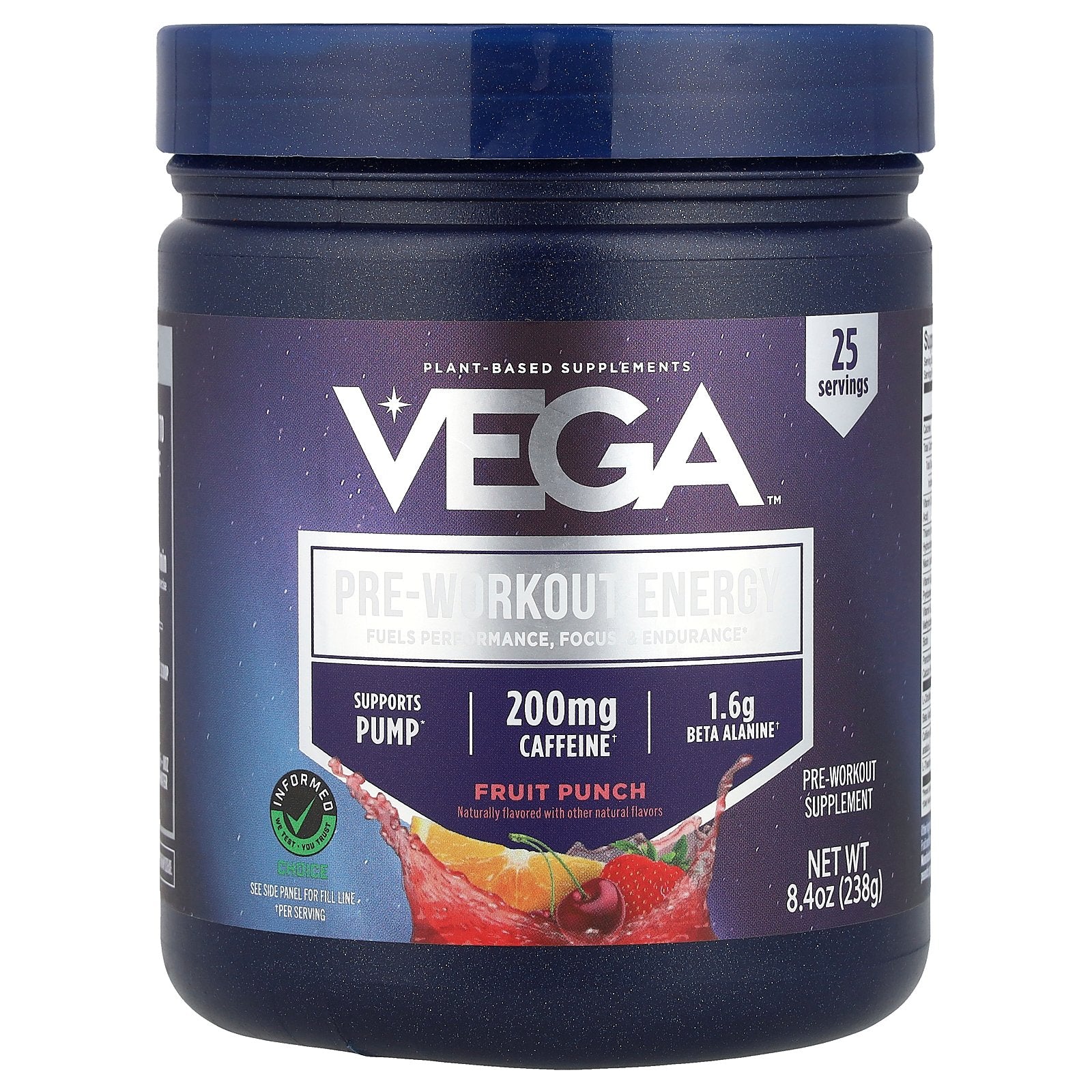 Vega, Pre-Workout Energy, Fruit Punch, 8.4 oz (238 g)