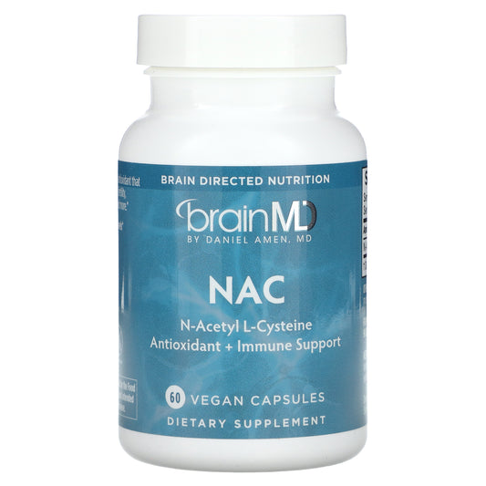 BrainMD, NAC, 600 mg, 60 Vegan Capsules
