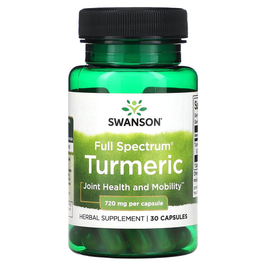 Swanson, Full Spectrum Turmeric, 720 mg, 30 Capsules