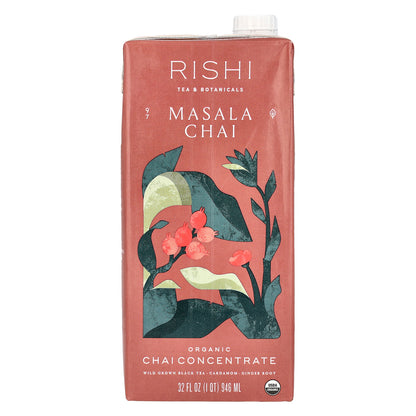 Rishi Tea, Organic Chai Concentrate, Masala Chai, 32 fl oz (946 ml)