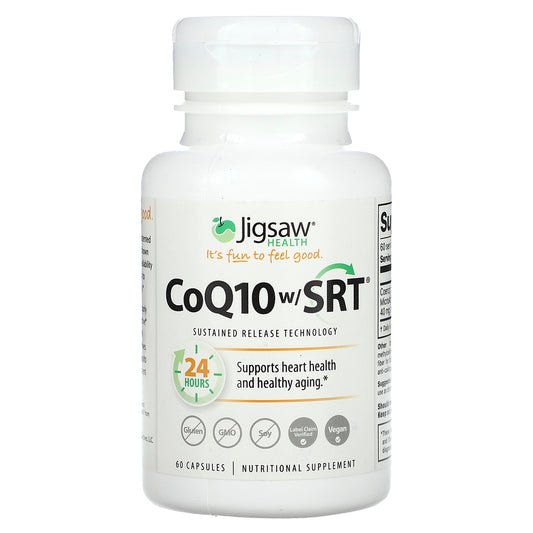 Jigsaw Health, CoQ10 w/ SRT, 100 mg, 60 Capsules