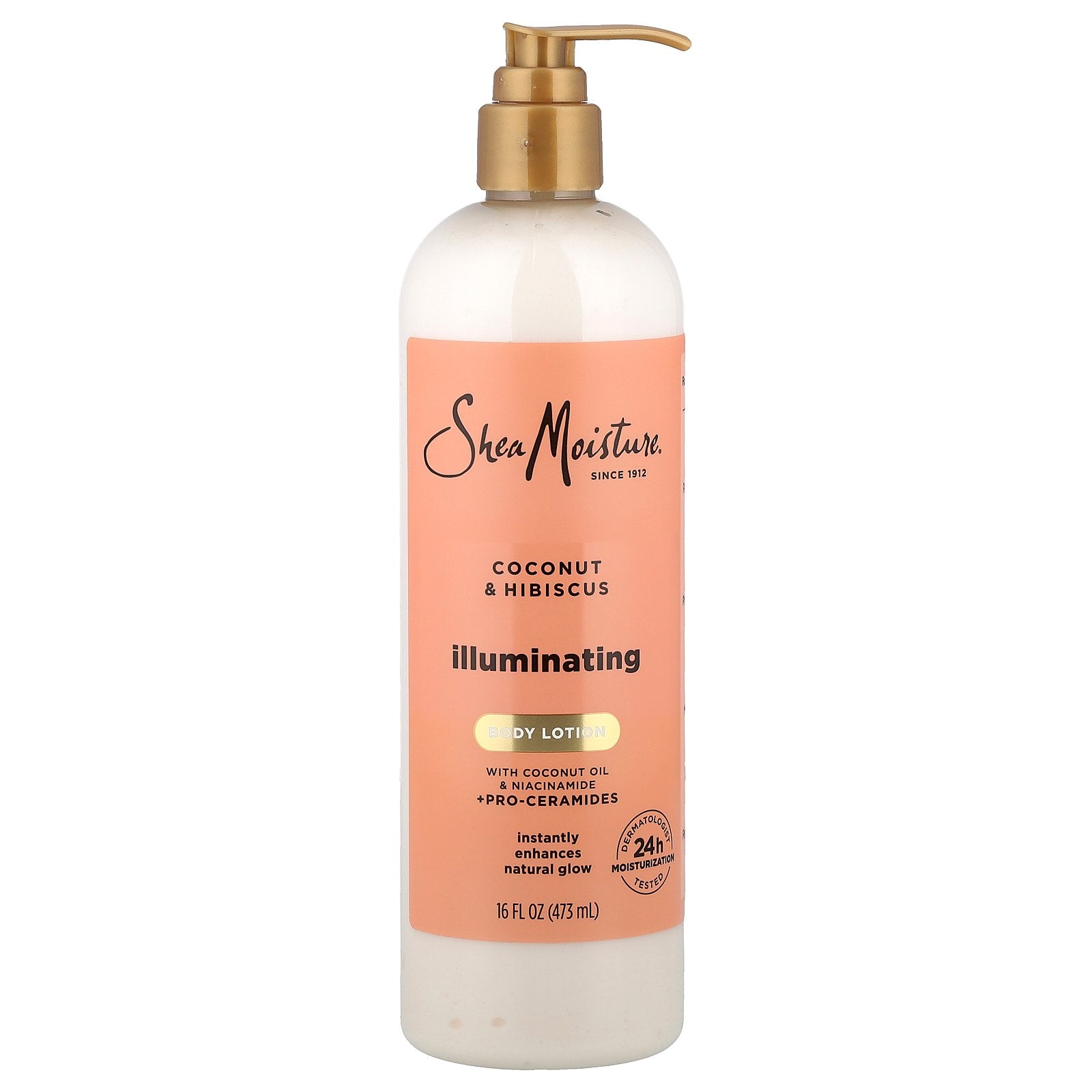 SheaMoisture, Illuminating Body Lotion, Coconut & Hibiscus, 16 fl oz (473 ml)