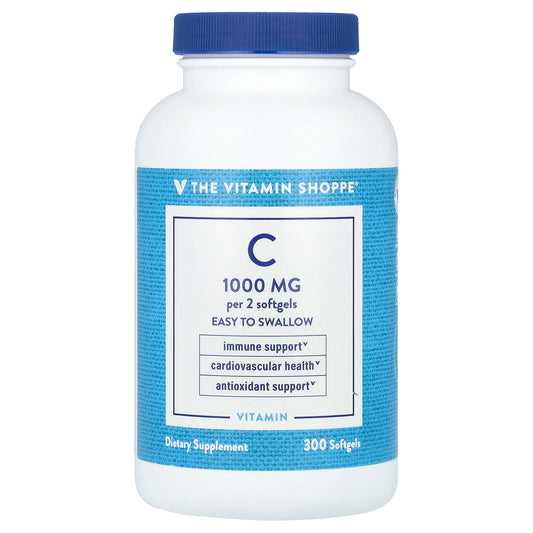 The Vitamin Shoppe, Vitamin C, 1,000 mg, 300 Softgels (500 mg per Softgel)