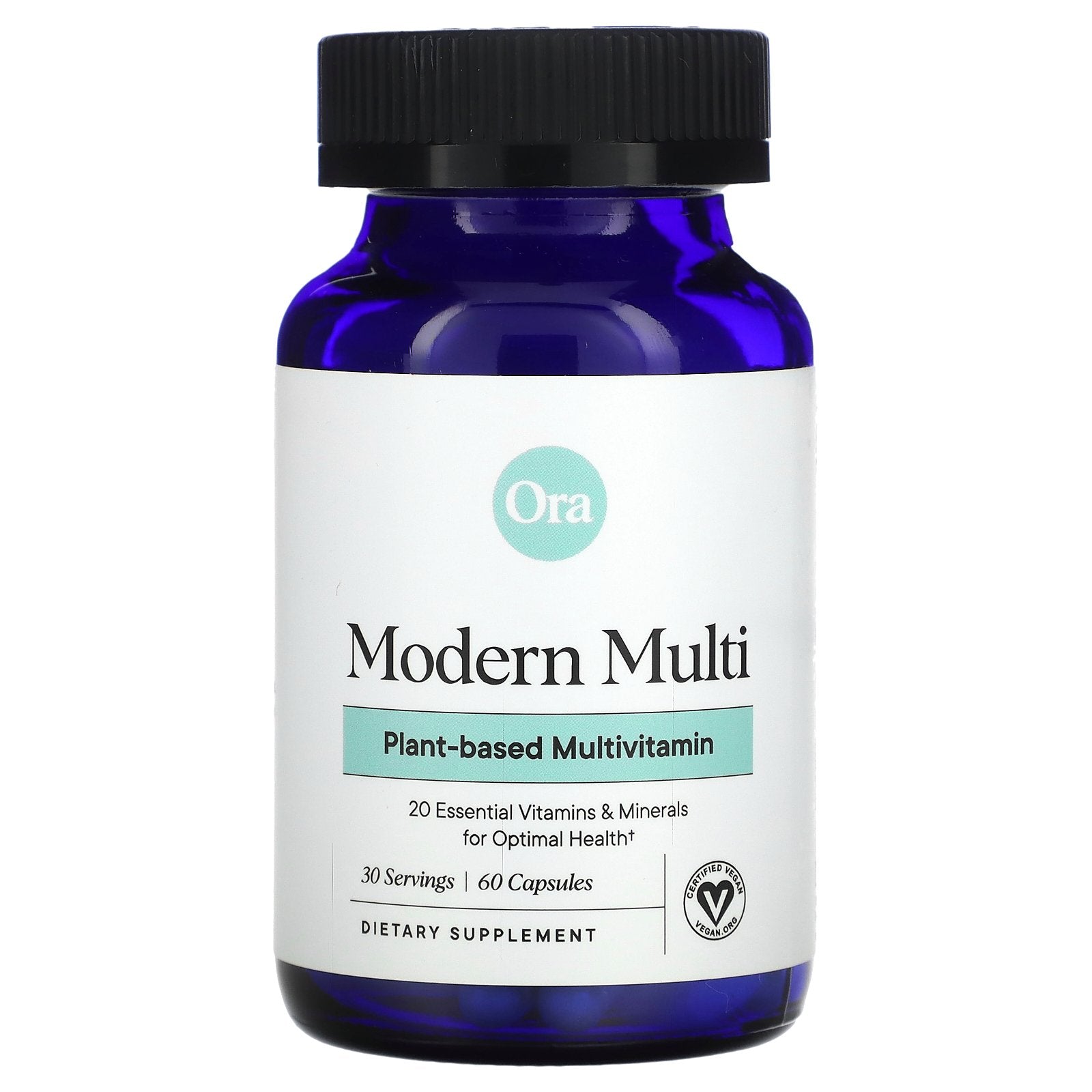 Ora, Modern Multi, Plant-Based Multivitamin, 60 Capsules