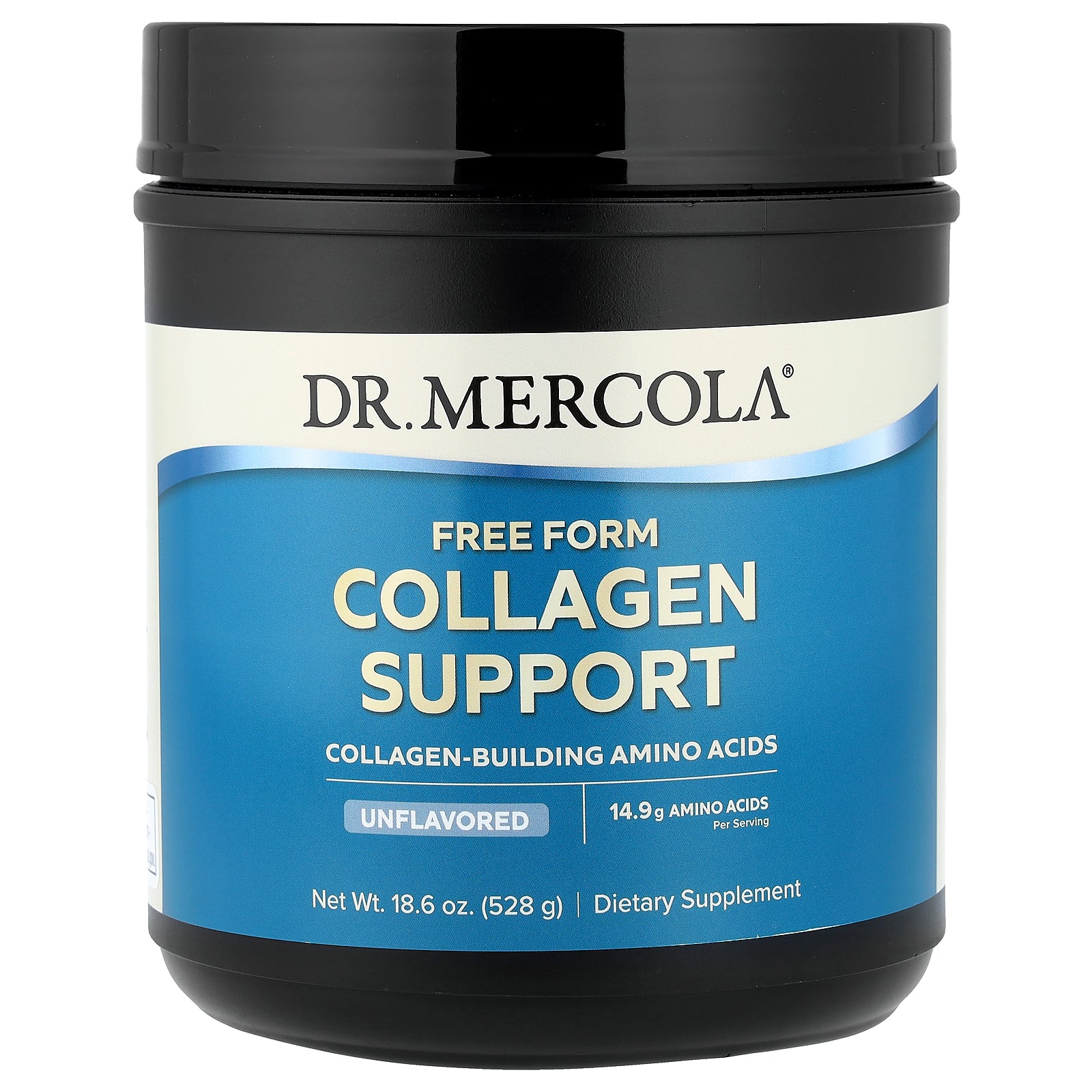 Dr. Mercola, Free Form Collagen Support, Unflavored, 18.6 oz (528 g)