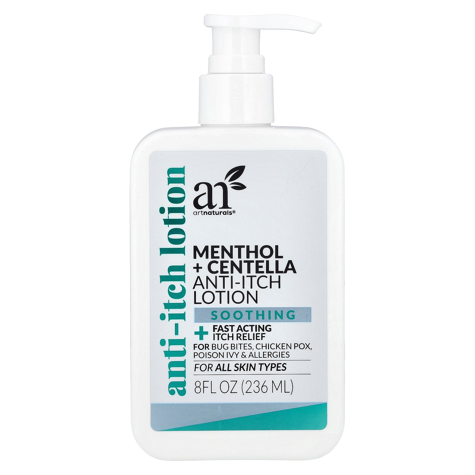 artnaturals, Menthol + Centella Anti-Itch Lotion, For All Skin Types, 8 fl oz (236 ml)