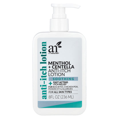 artnaturals, Menthol + Centella Anti-Itch Lotion, For All Skin Types, 8 fl oz (236 ml)