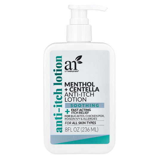 artnaturals, Menthol + Centella Anti-Itch Lotion, For All Skin Types, 8 fl oz (236 ml)
