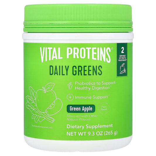 Vital Proteins, Daily Greens, Green Apple, 9.3 oz (265 g)