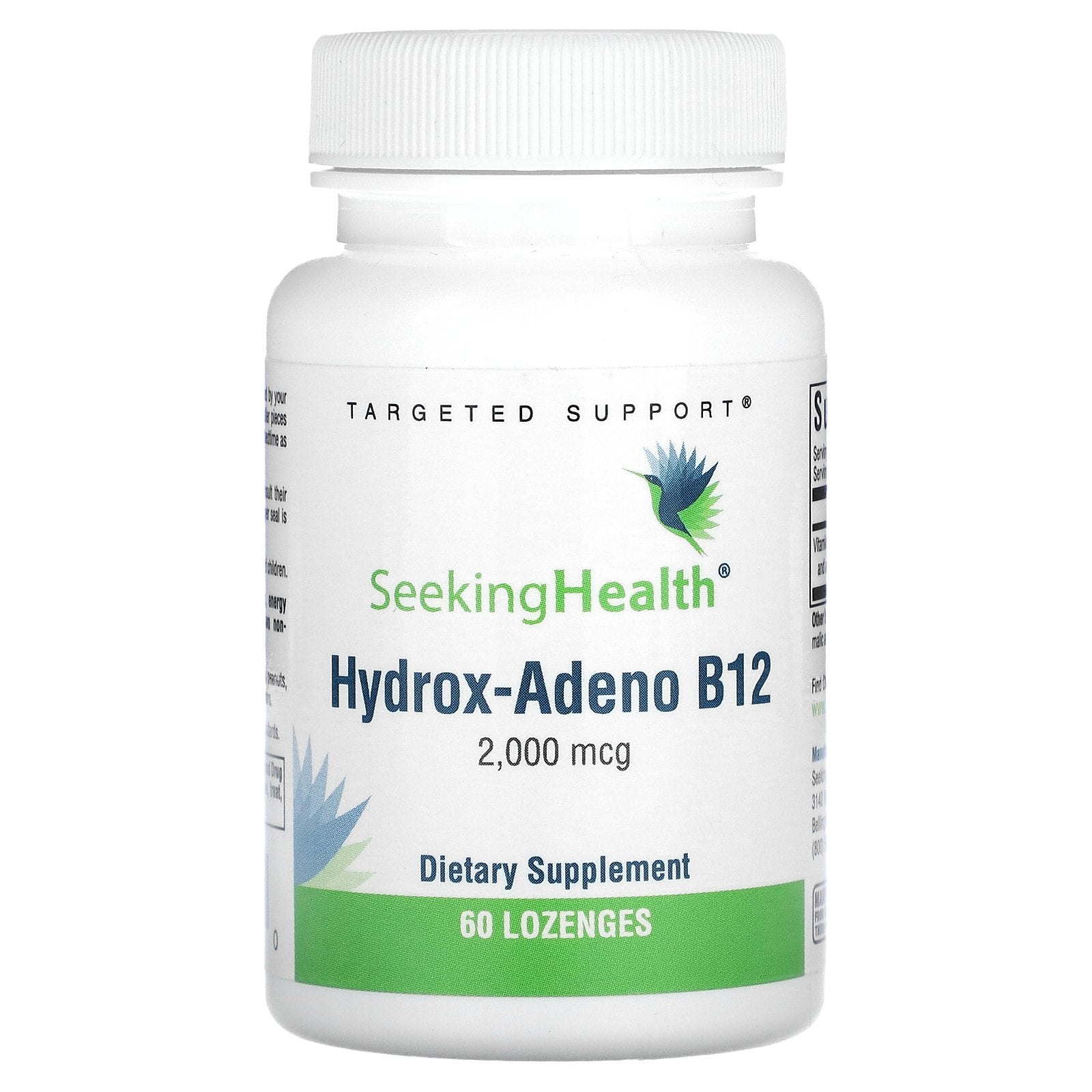 Seeking Health, Hydrox-Adeno B12, 2,000 mcg, 60 Lozenges