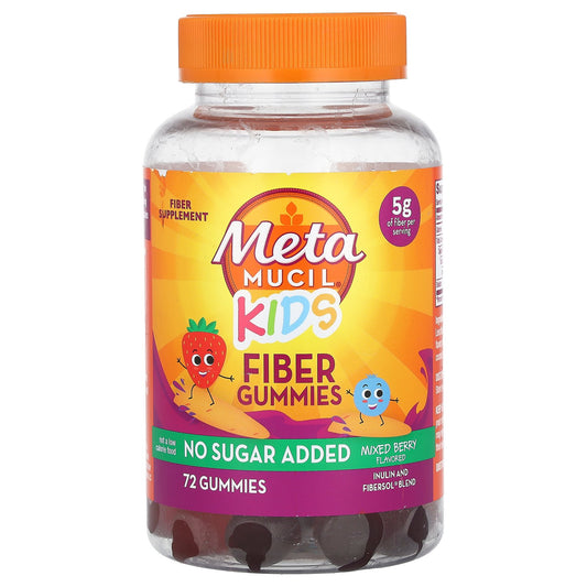 Metamucil, Kids, Fiber Gummies, Mixed Berry, 72 Gummies