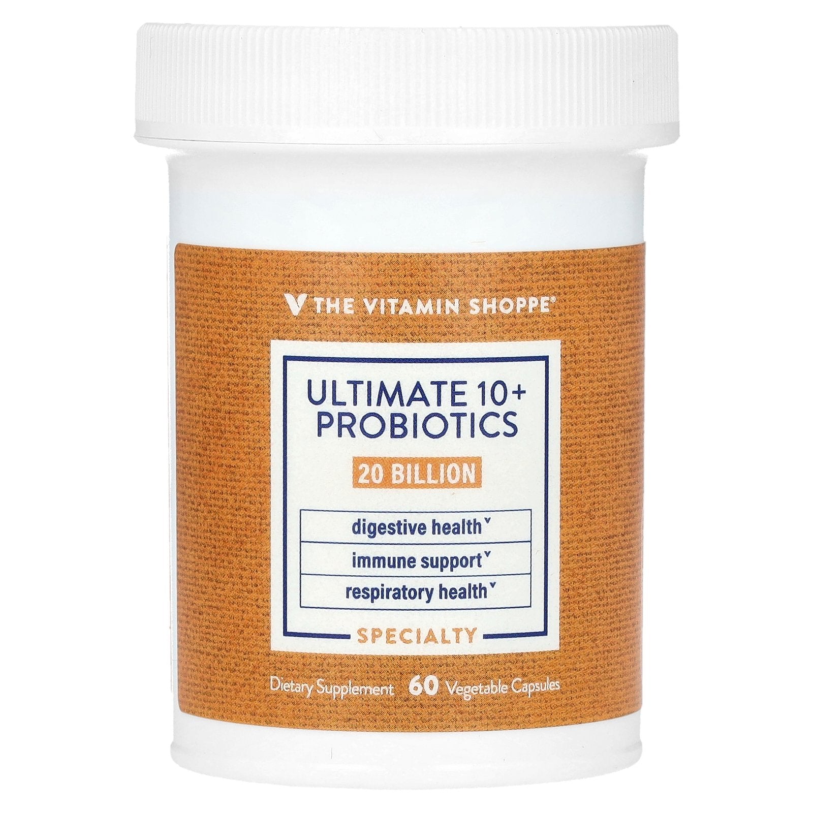 The Vitamin Shoppe, Ultimate 10+ Probiotics, 20 Billion CFU, 60 Vegetable Capsules