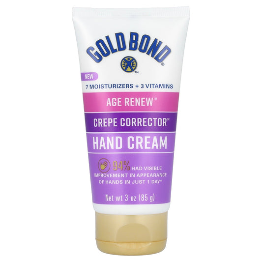 Gold Bond, Age Renew, Crepe Corrector Hand Cream, 3 oz (85 g)