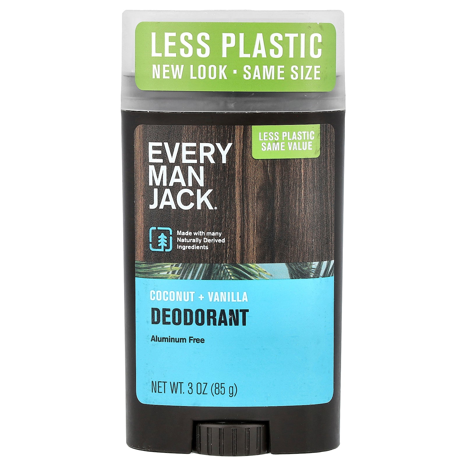 Every Man Jack, Deodorant, Aluminum Free, Coconut + Vanilla, 3 oz (85 g)