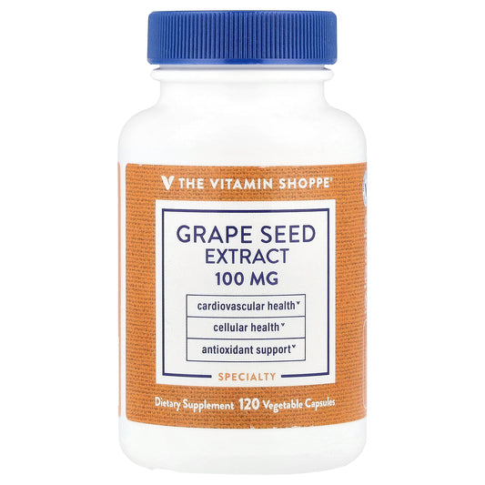 The Vitamin Shoppe, Grape Seed Extract, 100 mg, 120 Vegetable Capsules