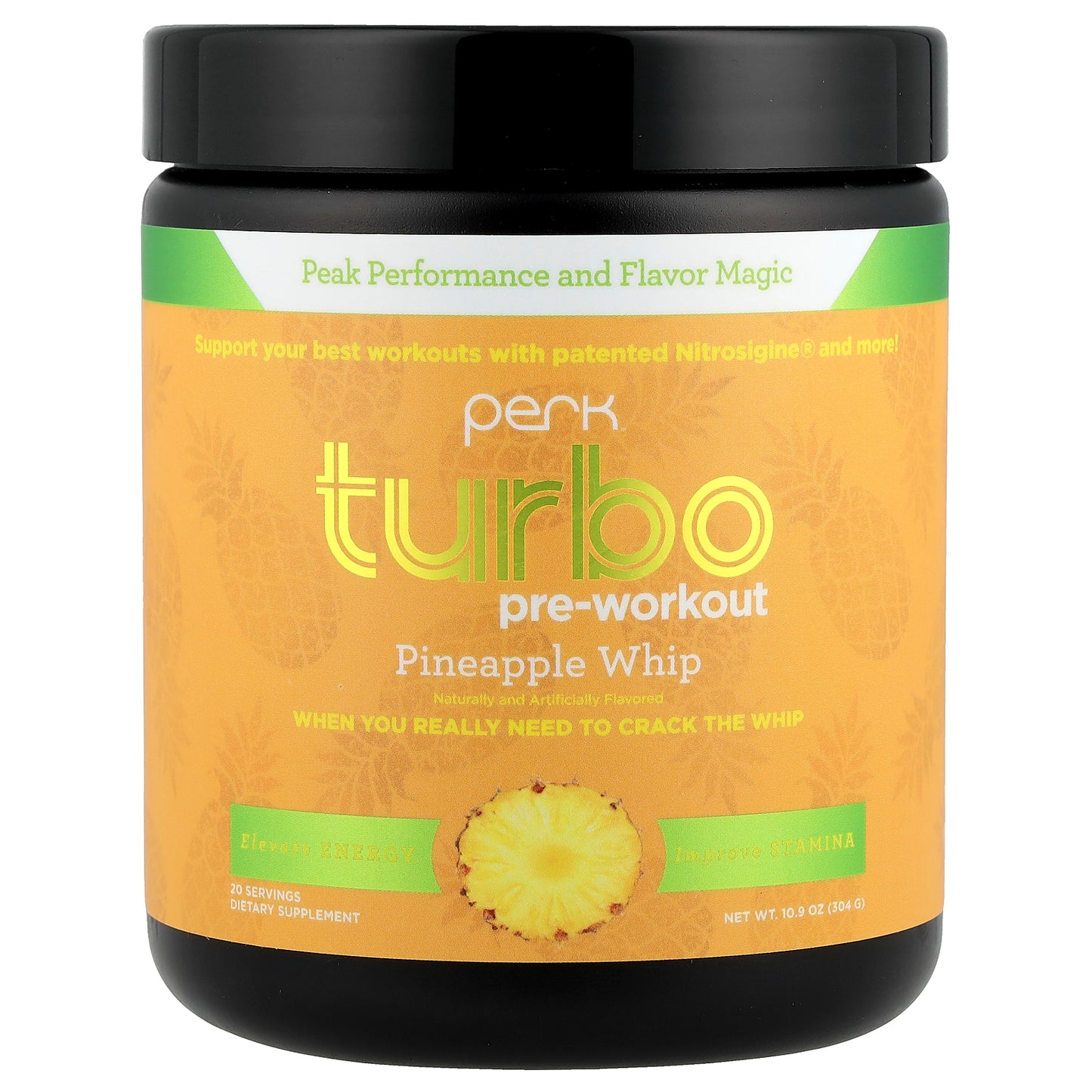 Perk Energy, Turbo, Pre-Workout, Pineapple Whip, 10.9 oz (304 g)