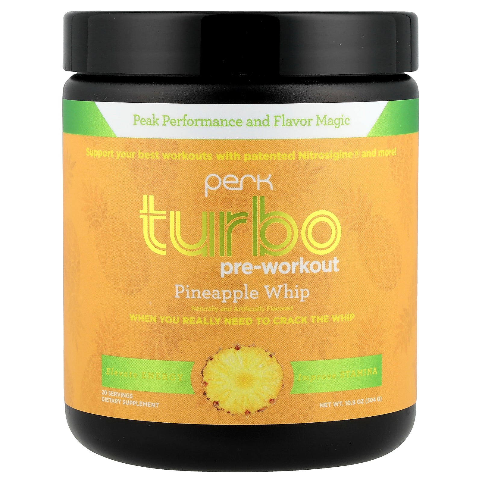 Perk Energy, Turbo, Pre-Workout, Pineapple Whip, 10.9 oz (304 g)