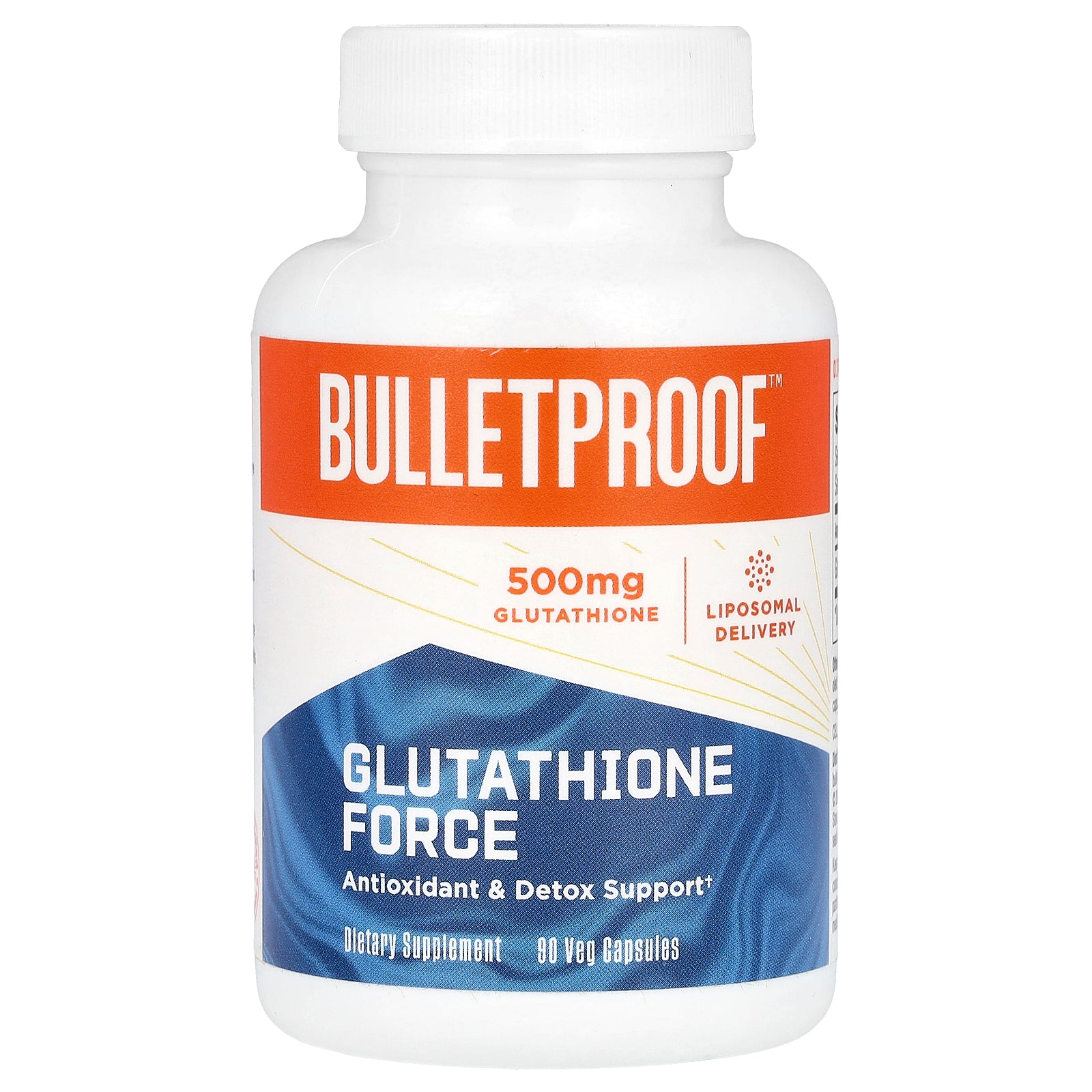 BulletProof, Glutathione Force, 500 mg, 90 Veg Capsules (155 mg Per Capsule)