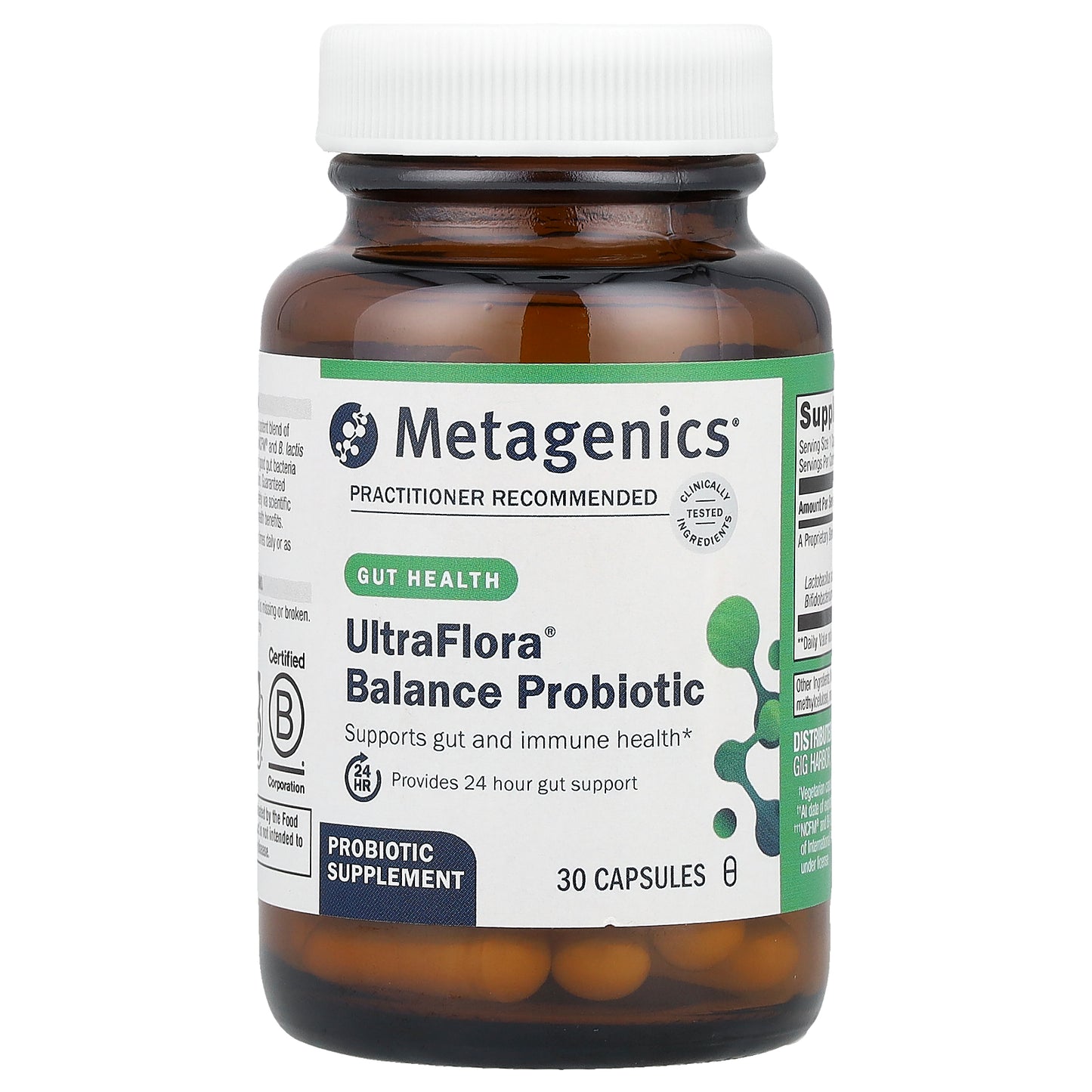 Metagenics, UltraFlora® Balance Probiotic, 55 mg (15 Billion CFU), 30 Capsules