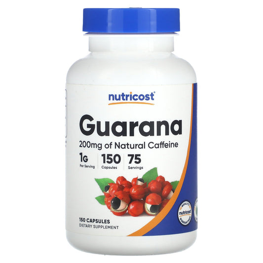 Nutricost, Guarana, 150 Capsules (500 mg per Capsule)