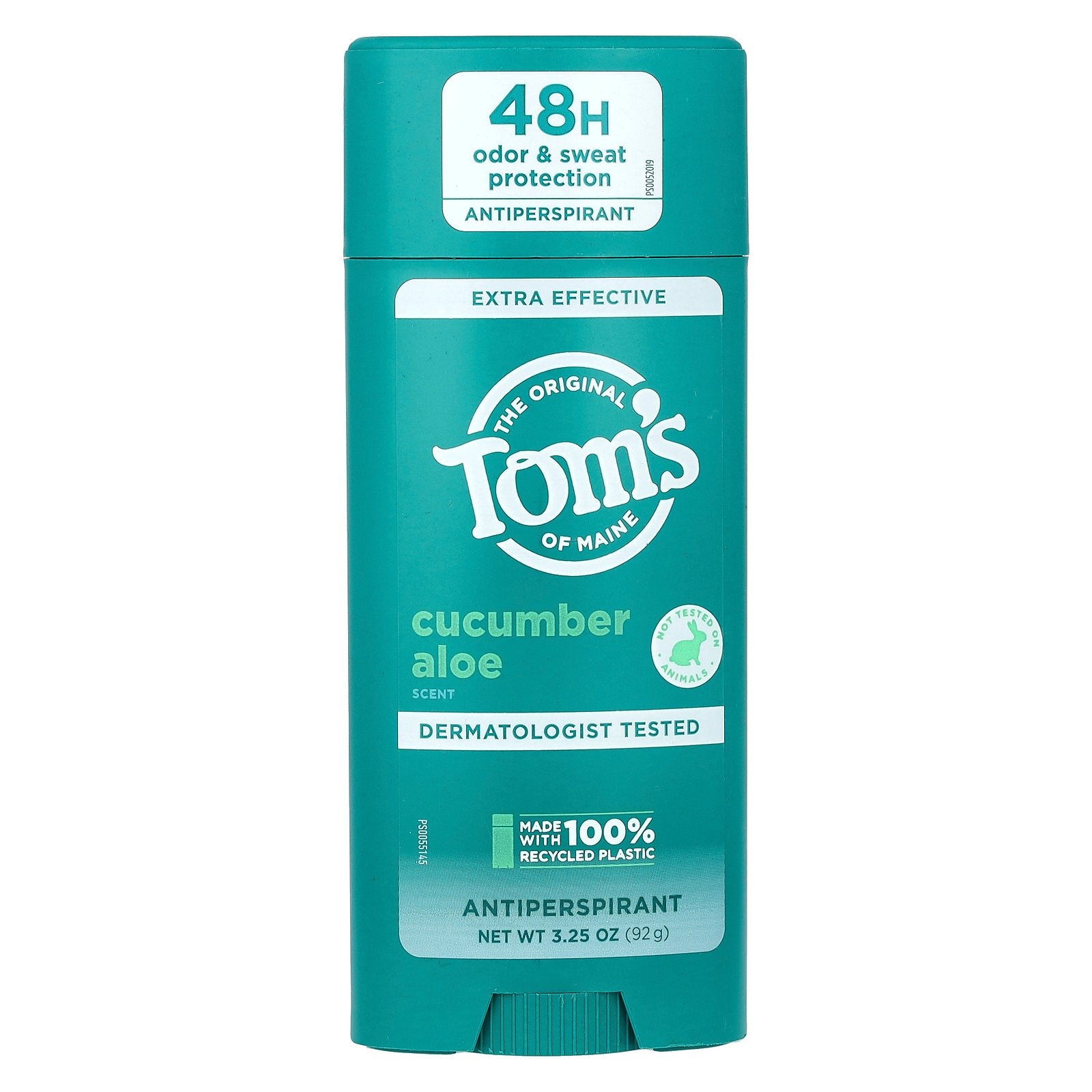 Tom's of Maine, Extra Effective Antiperspirant, Cucumber Aloe, 3.25 o z (92 g)