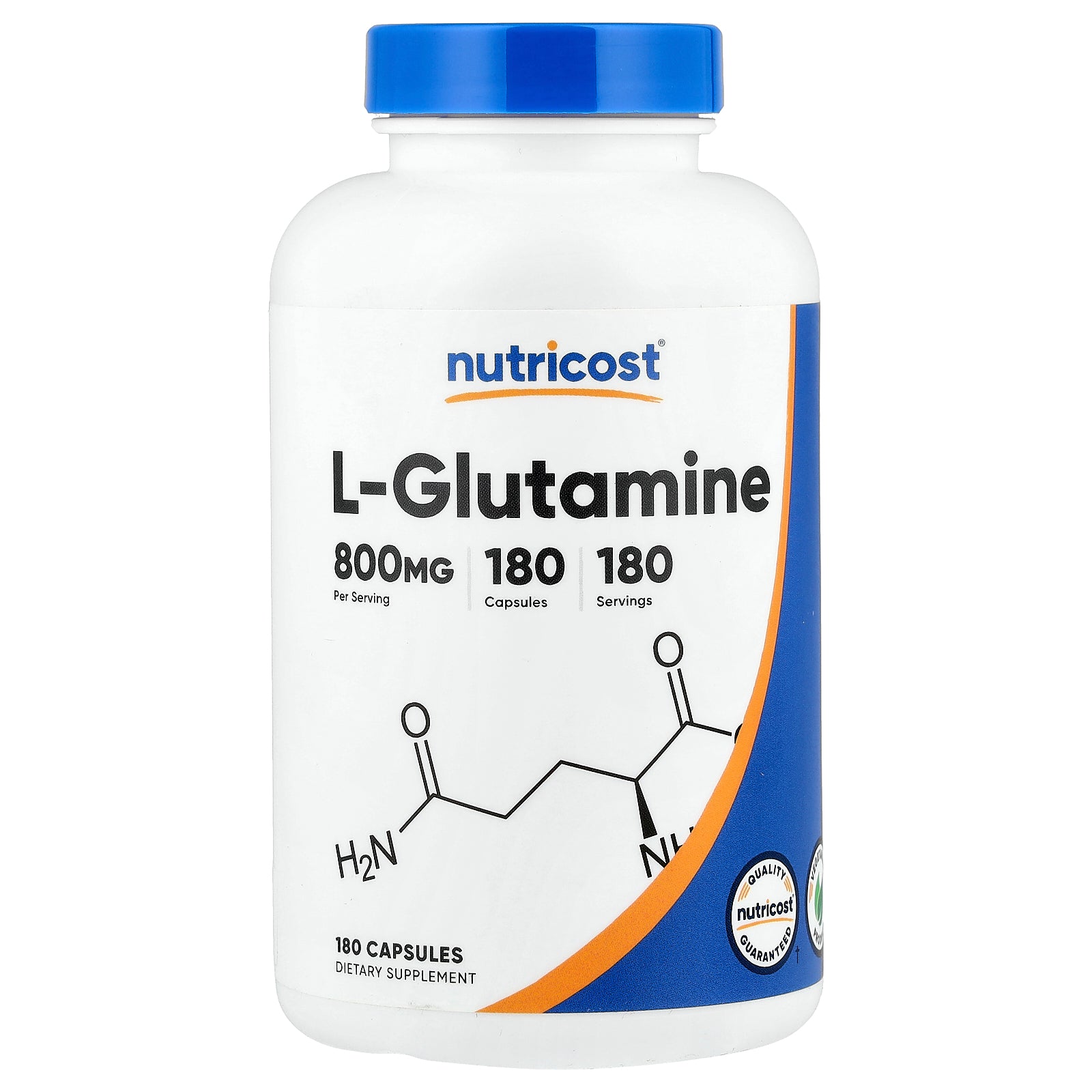 Nutricost, L-Glutamine , 180 Capsules