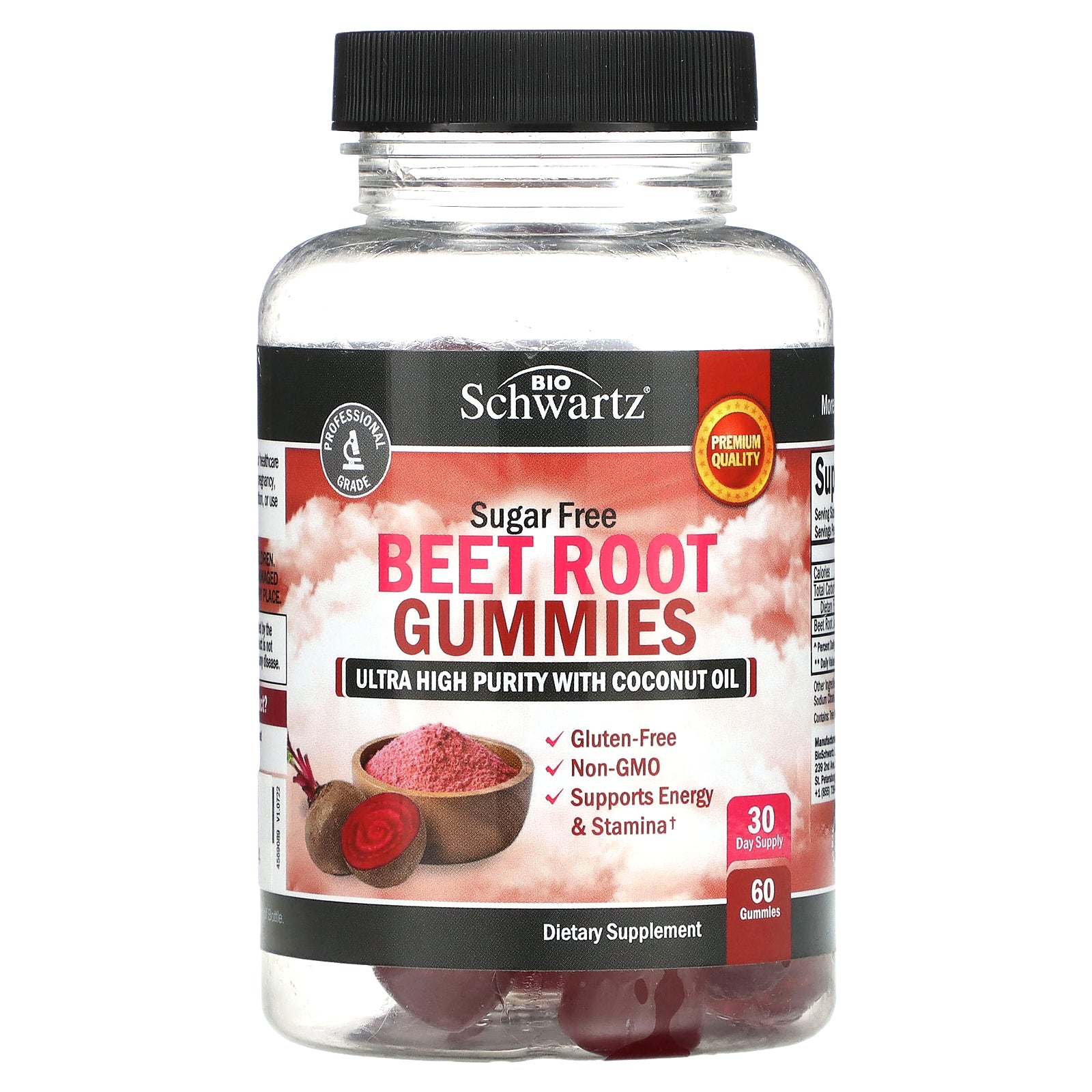 BioSchwartz, Beet Root Gummies, Sugar Free, 60 Gummies (250 mg per Gummy)