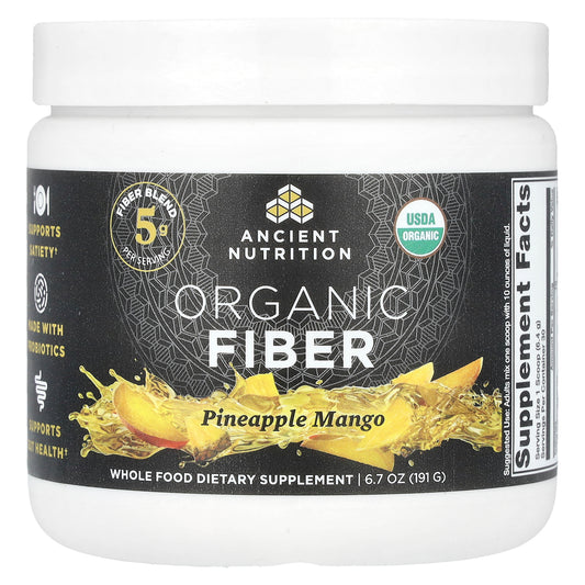 Ancient Nutrition, Organic Fiber, Pineapple Mango , 6.7 oz (191 g)