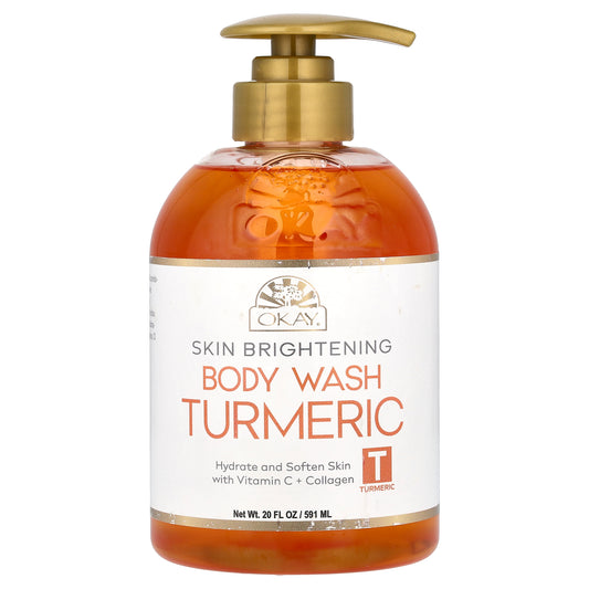 Okay Pure Naturals, Skin Brightening, Body Wash, Turmeric, 20 fl oz (591 ml)