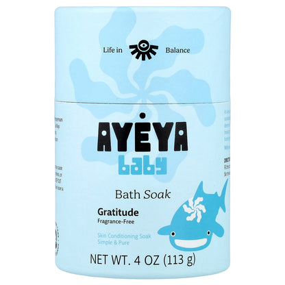 Ayeya, Baby, Bath Soak, Fragrance-Free, 4 oz (113 g)