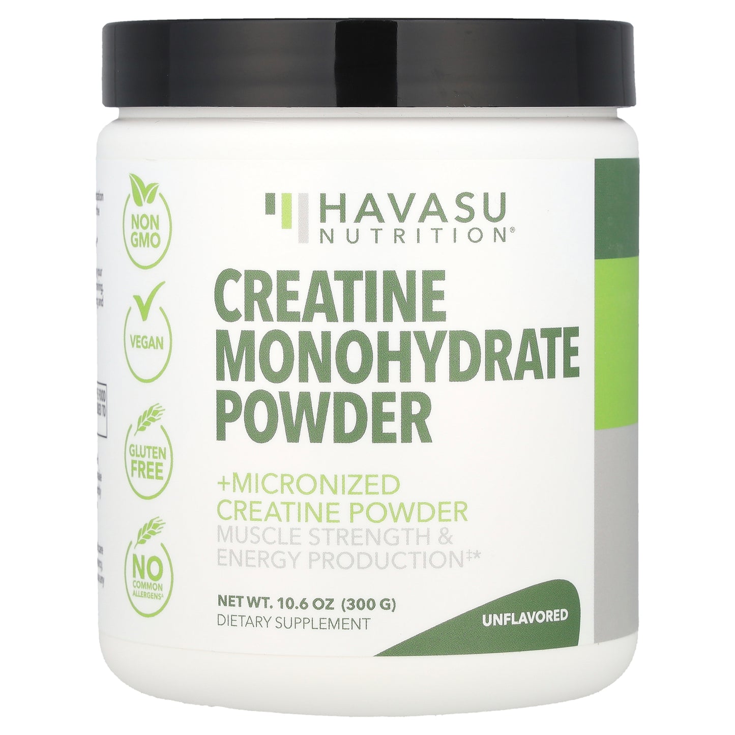 Havasu Nutrition, Creatine Monohydrate Powder, Unflavored, 10.06 oz (300 g)