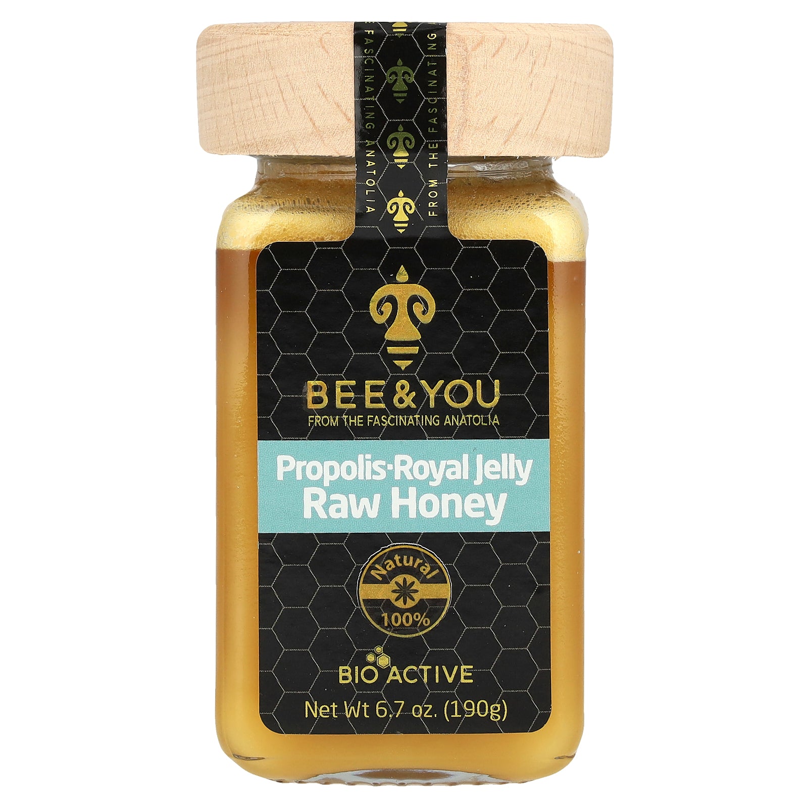 Bee & You, Propolis Royal Jelly, Raw Honey, 6.7 oz (190 g)