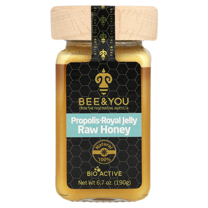 Bee & You, Propolis Royal Jelly, Raw Honey, 6.7 oz (190 g)