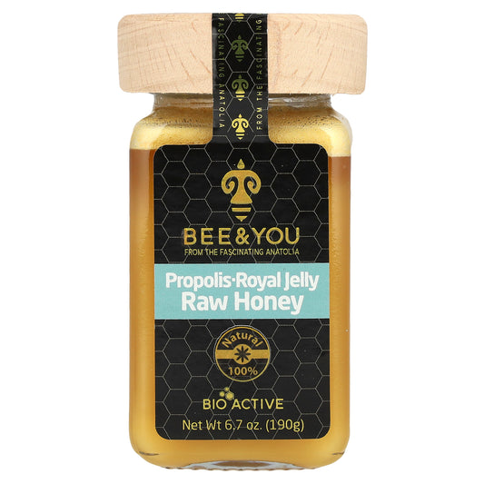 Bee & You, Propolis Royal Jelly, Raw Honey, 6.7 oz (190 g)
