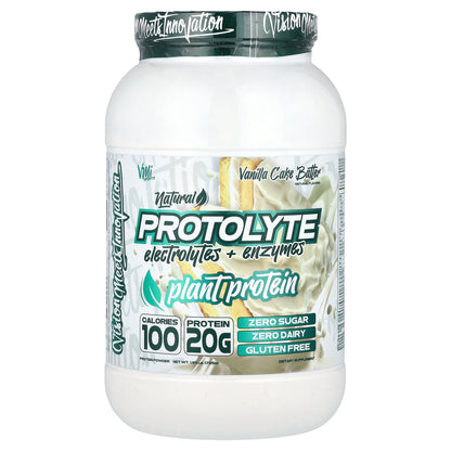 VMI Sports, ProtoLyte, Plant Protein Powder, Vanilla Cake Batter, 1.6 lb (725 g)