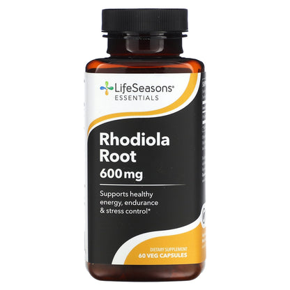 LifeSeasons, Rhodiola Root, 600 mg, 60 Veg Capsules (300 mg per Capsule)