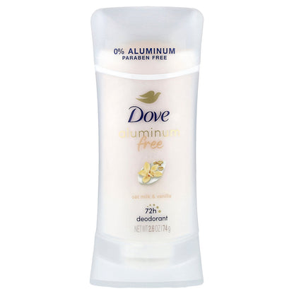 Dove, Aluminum Free Deodorant, Oat Milk & Vanilla, 2.6 oz (74 g)
