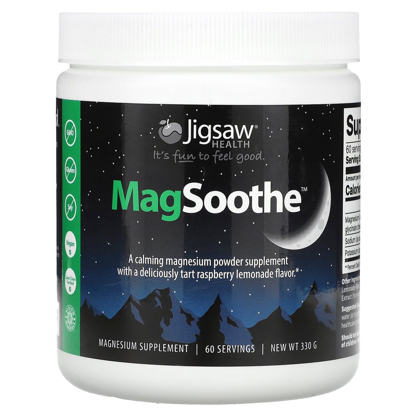 Jigsaw Health, MagSoothe, Raspberry Lemonade, 330 g