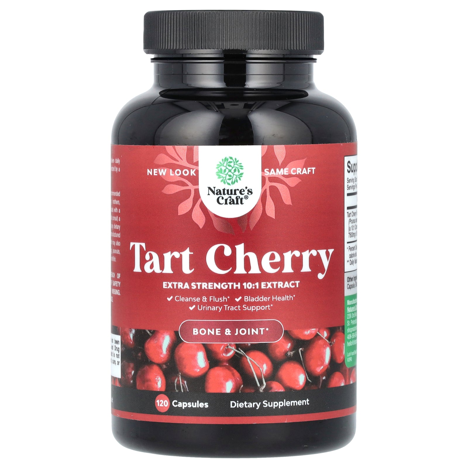 Nature's Craft, Tart Cherry, 120 Capsules (250 mg per Capsule)