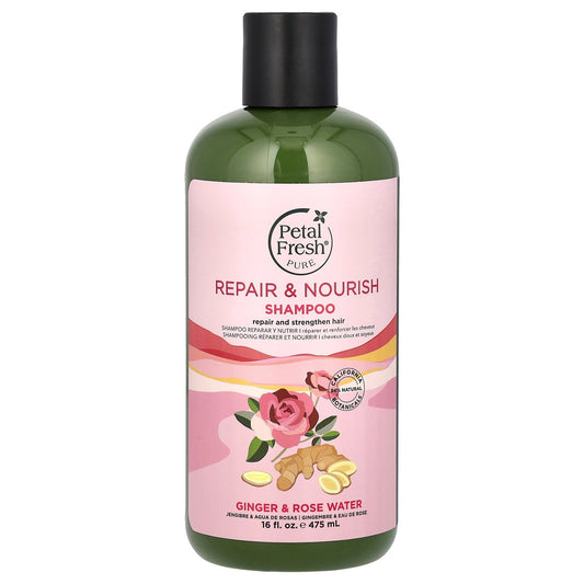 Petal Fresh, Pure, Repair & Nourish Shampoo, Ginger & Rose Water, 16 fl oz (475 ml)