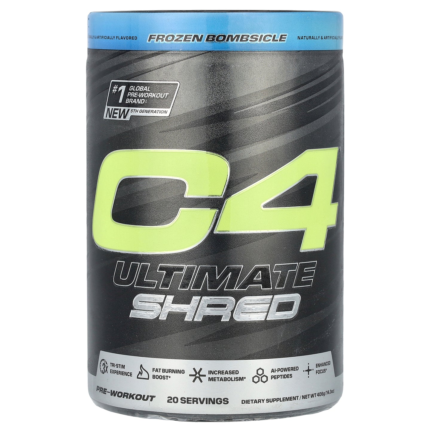 C4 / Cellucor, C4 Ultimate Shred, Pre-Workout, Frozen Bombsicle, 14.3 oz (406 g)