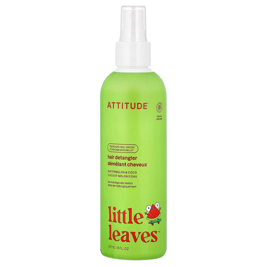 ATTITUDE, Little Leaves™, Hair Detangler, Watermelon & Coco, 8 fl oz (240 ml)