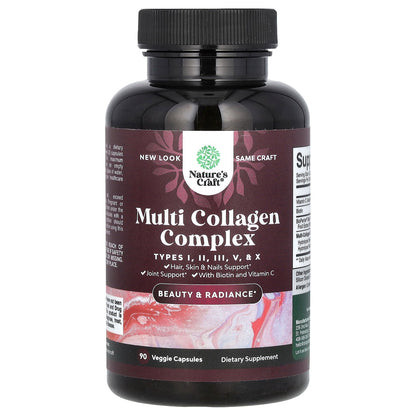 Nature's Craft, Multi Collagen Complex , 90 Veggie Capsules