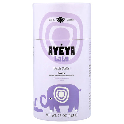 Ayeya, Baby, Bath Salts, Lavender, 16 oz (453 g)