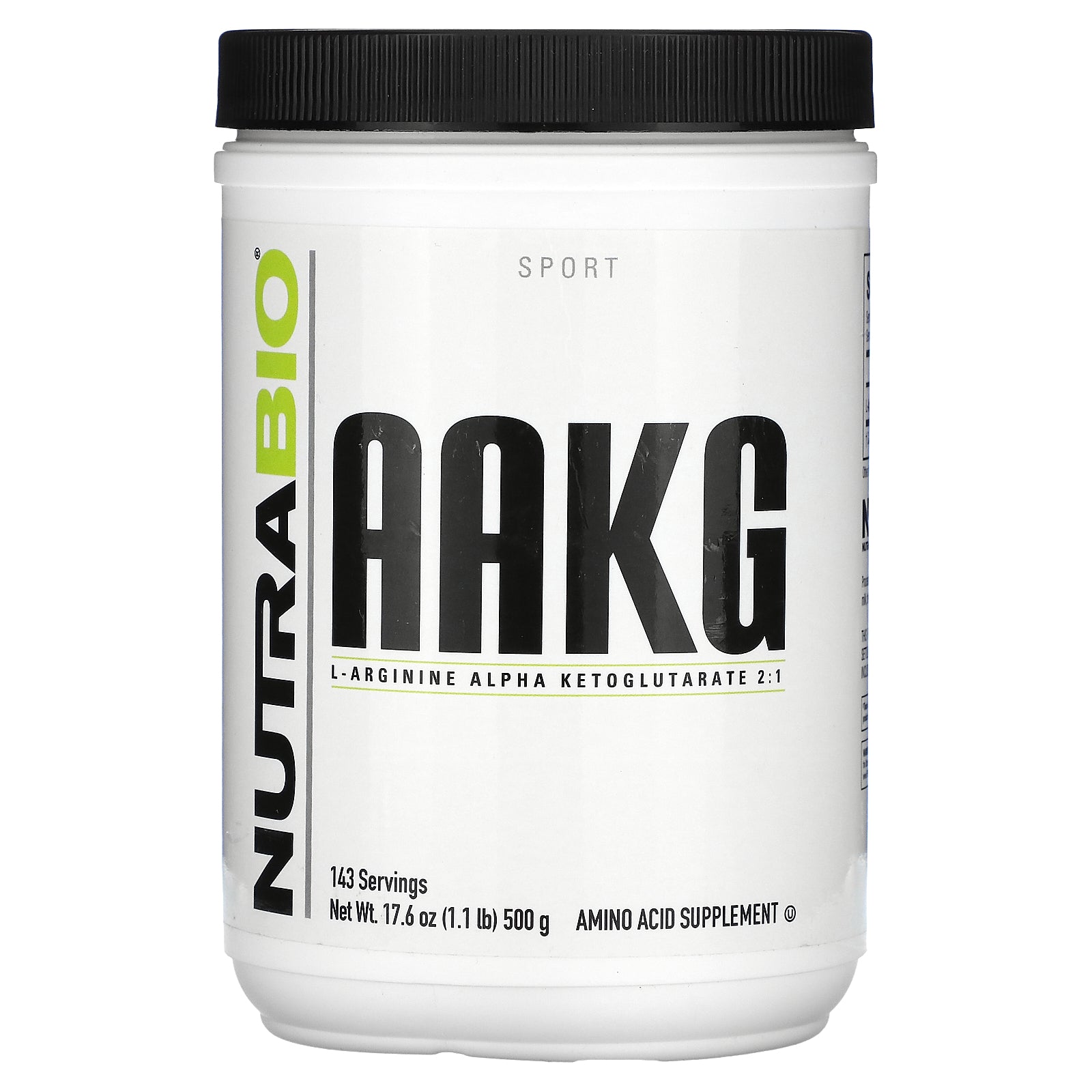 NutraBio, AAKG, 1.1 lb (500 g)