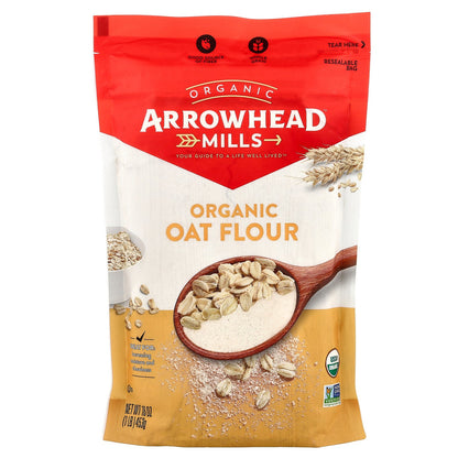 Arrowhead Mills, Organic Oat Flour, 1 lb (453 g)