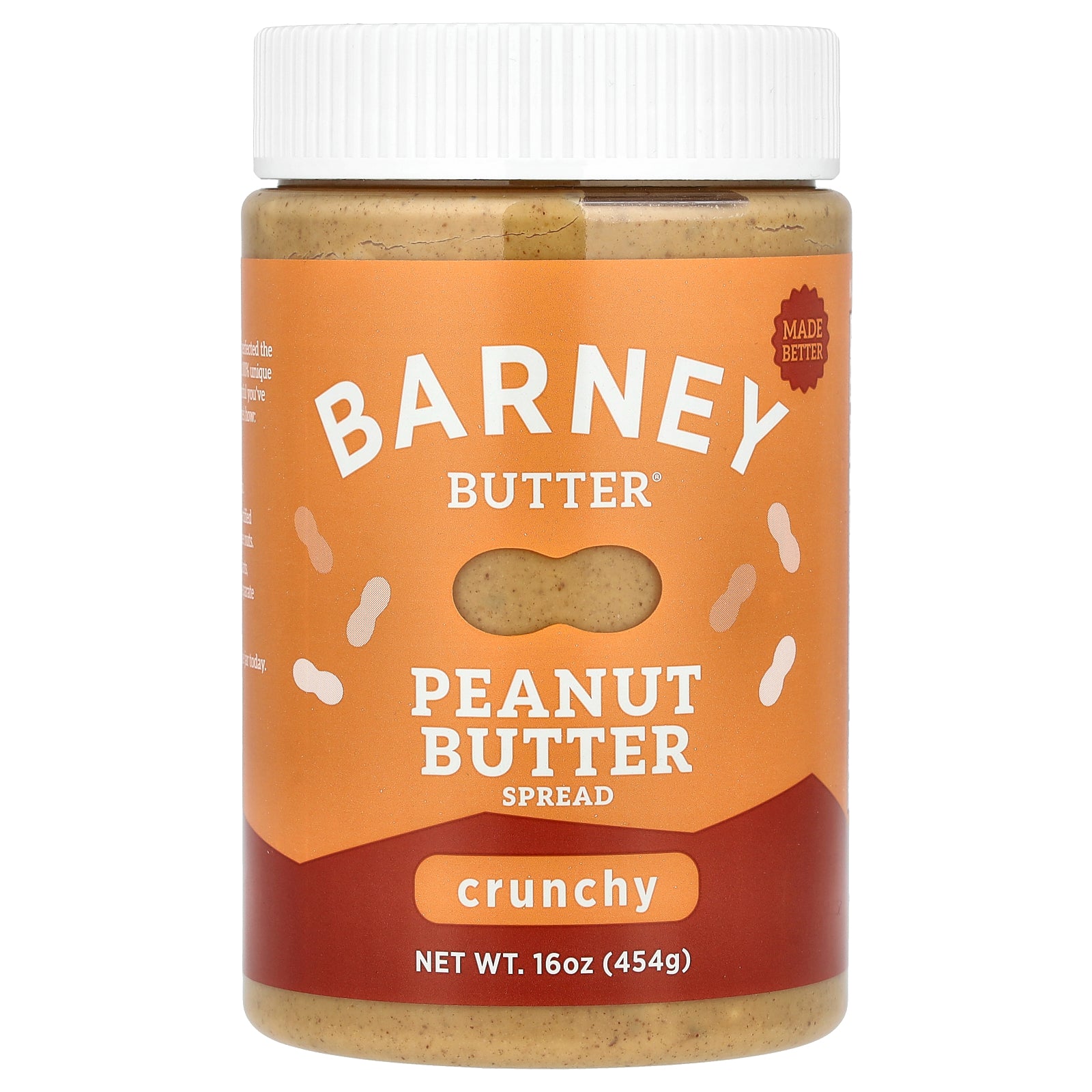 Barney Butter, Peanut Butter Spread, Crunchy, 16 oz (454 g)