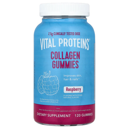 Vital Proteins, Collagen Gummies, Raspberry, 120 Gummies (0.625 g per Gummy)