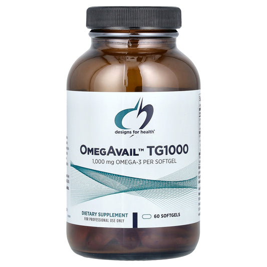 Designs For Health, OmegAvail™ TG1000, 60 Softgels